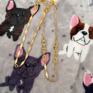 Vintage Long Gold Chain Necklace